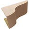 Ekena Millwork 12"W x 24"D x 12"H Wide Carmel Rough Cedar Woodgrain TimberThane Corbel, Primed Tan CORUR12X24X12CARRCPR - alternate 5